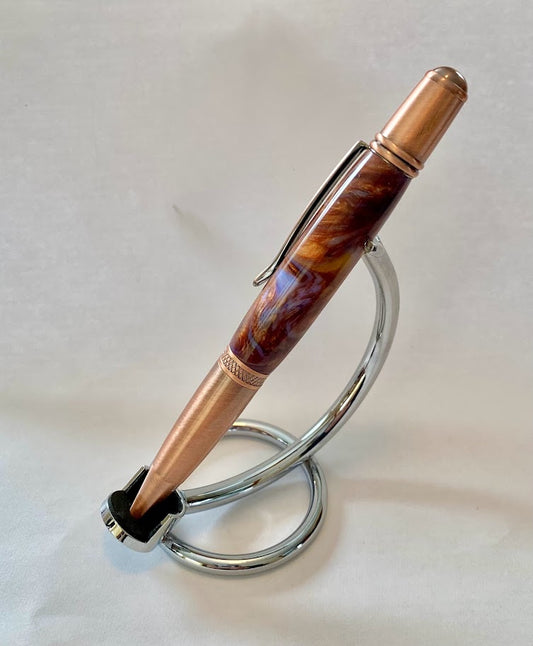 Monarch Copper Twist Pen With Hidden Treasure Body