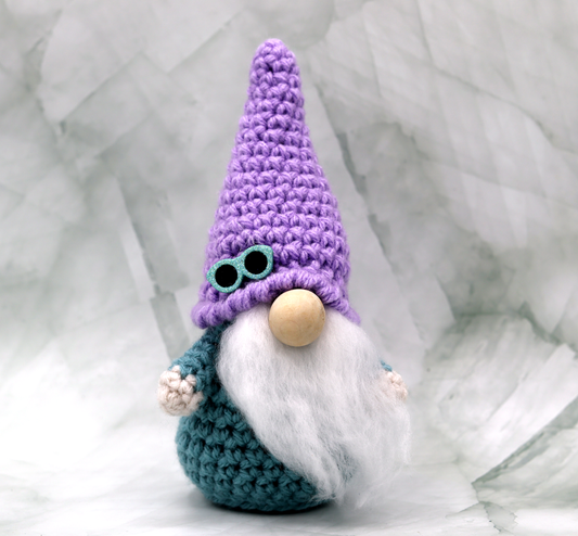 Teal/Purple Sunglasses Decorative Gnome
