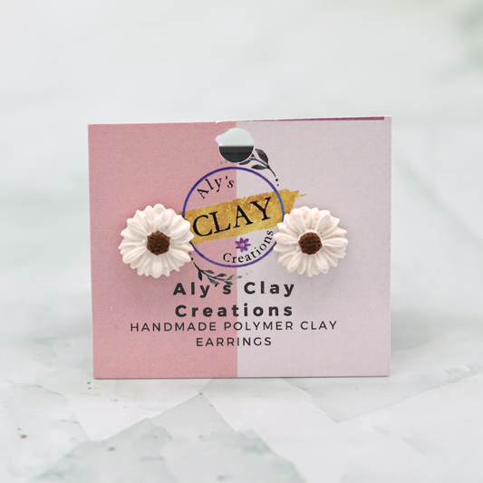 Daisy Clay Stud Earrings