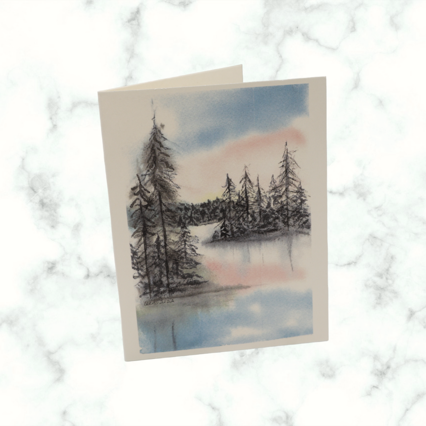 Frozen Meddybemps Watercolor Art Greeting Card