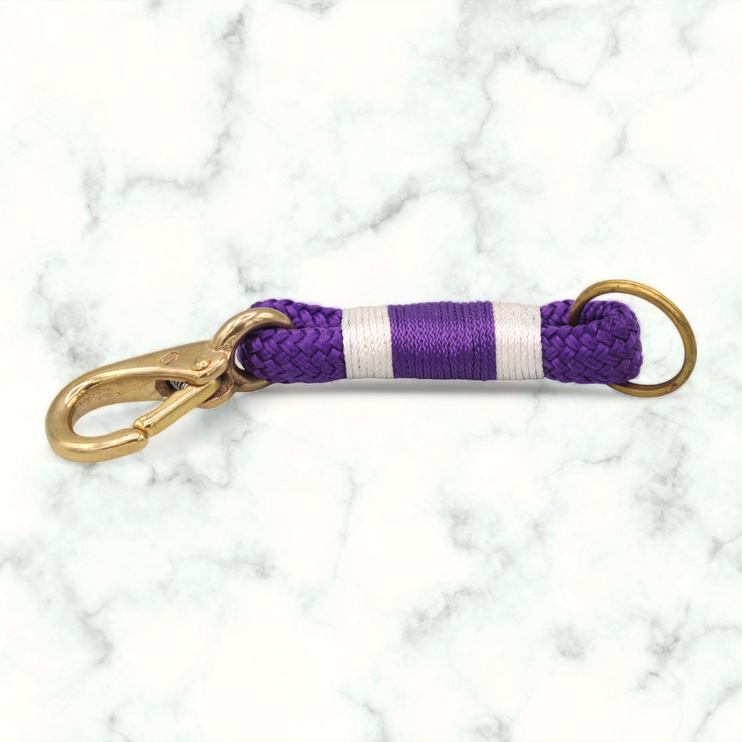 Maine Rope Purple Key Chain