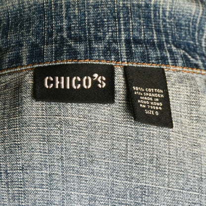 Chico's Women's Size 0 Denim Jacket