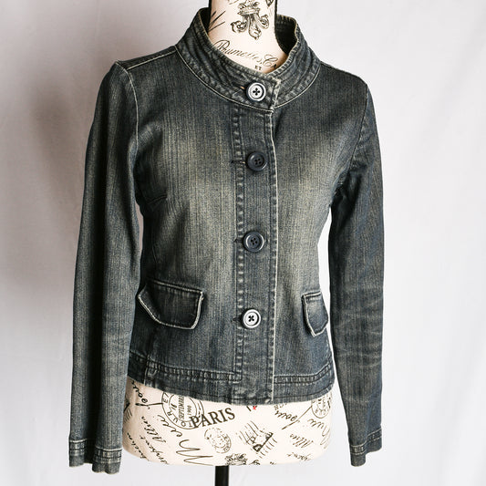 Levi Strauss Signature, Women’s 8 Jacket, buttons, stone washed VINTAGE