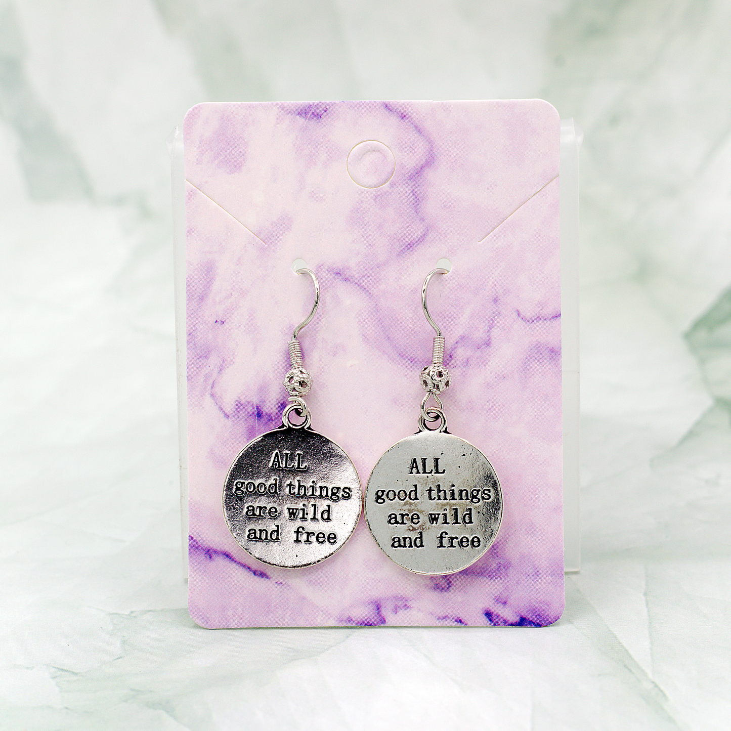 All Good Things Are Wild & Free Charm Earrings