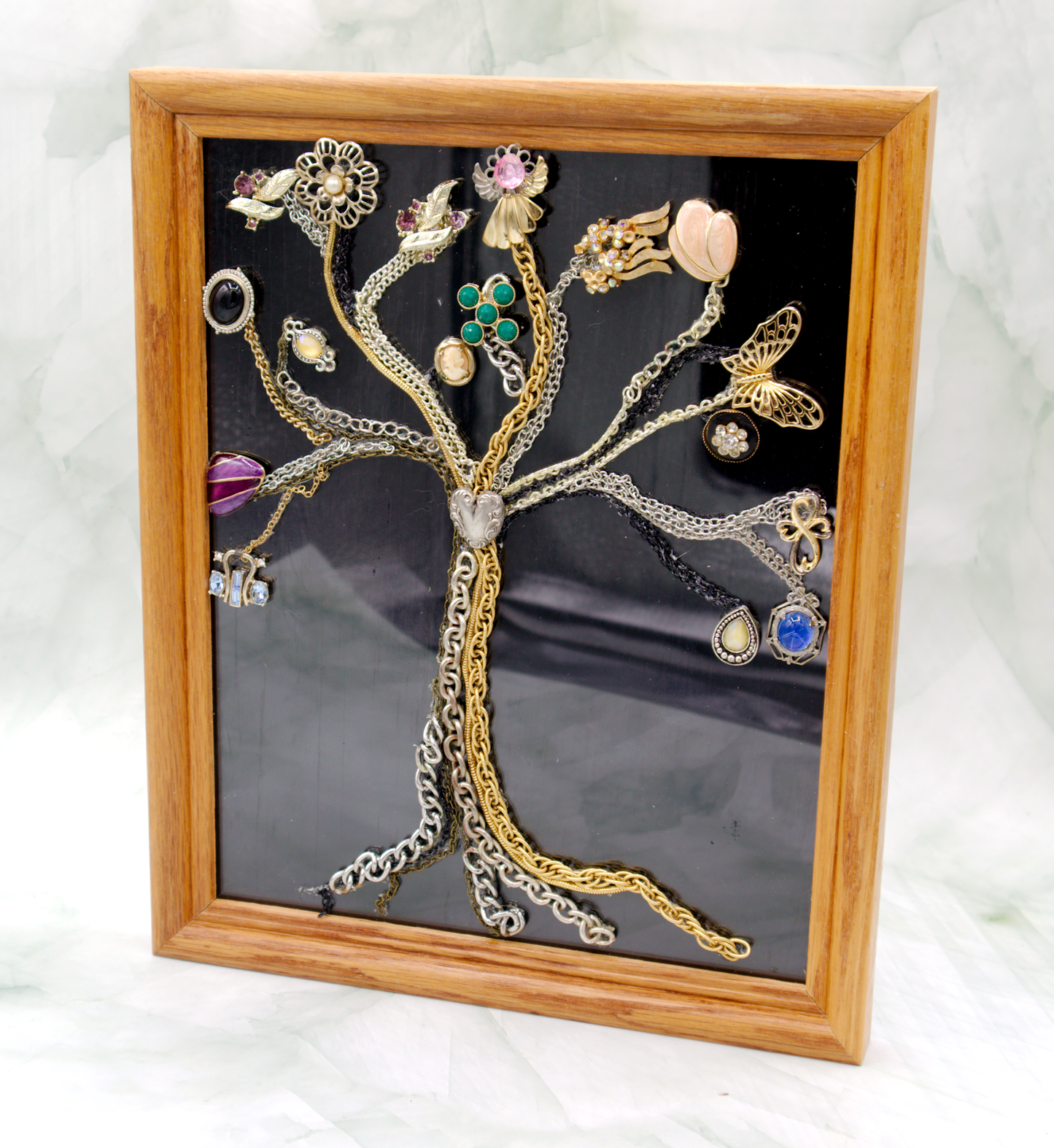 Tree Of Life Reclaimed Jewelry Picture Frame Artwork - 8"x10"