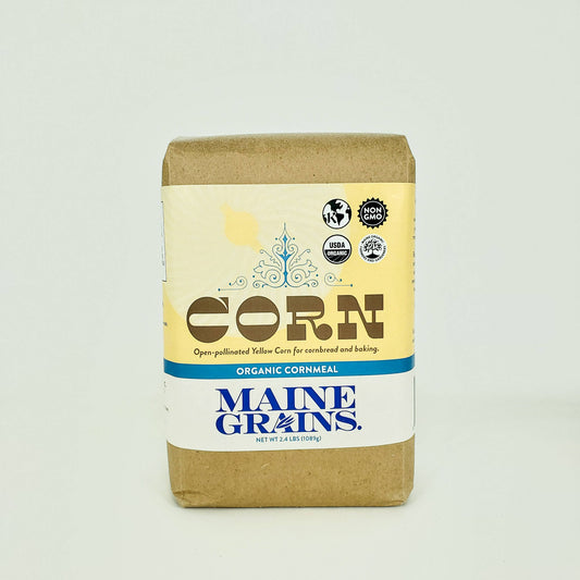 Organic Yellow Flint Cornmeal 2.4lb Bag