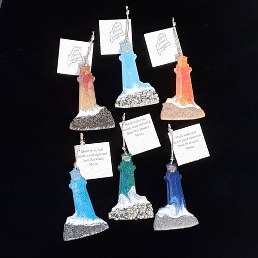 Beach Lighthouse Magnets 3" Various Colors